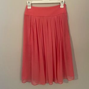 White House Black Market Coral A-Line Skirt